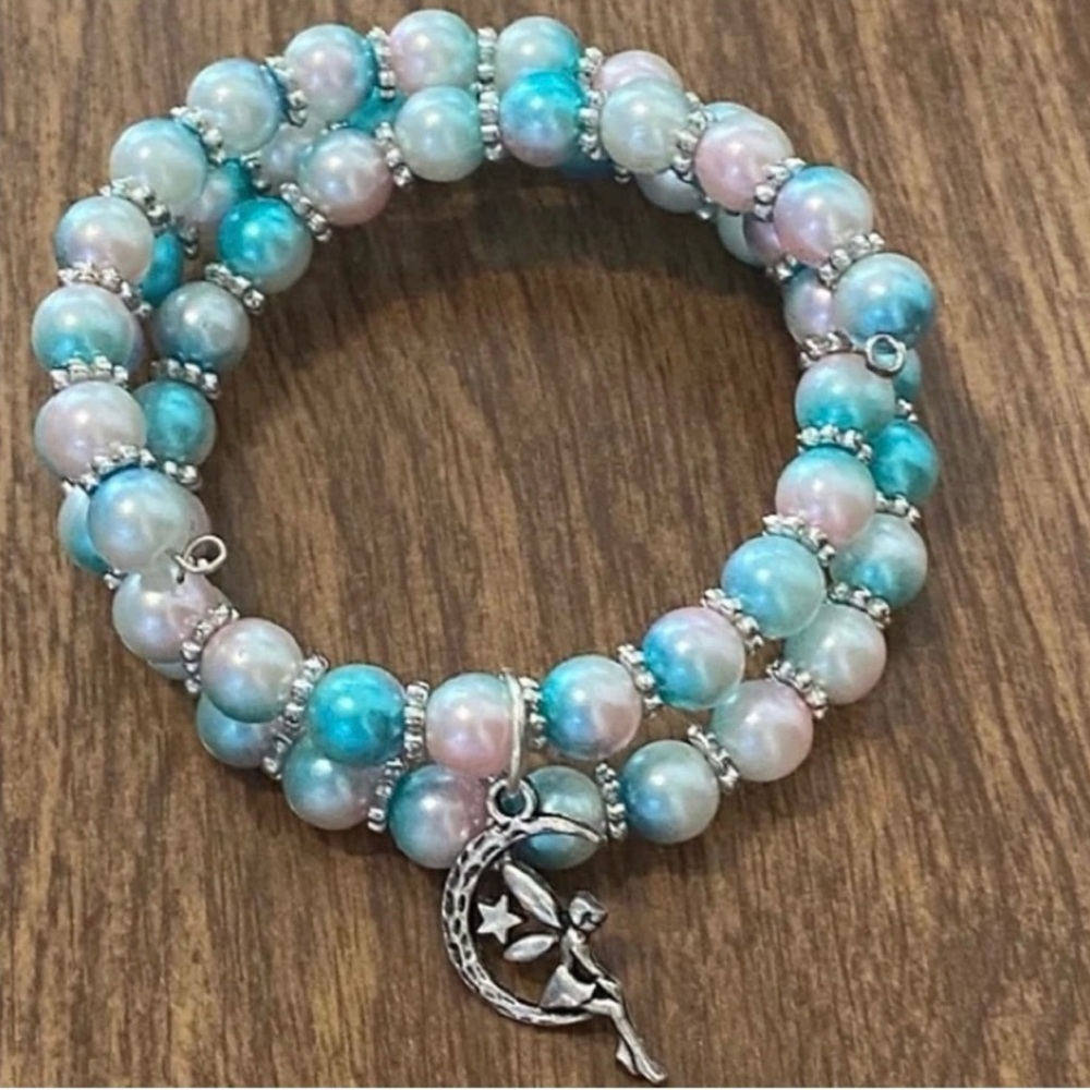 Fairy on The Moon Charm Bracelet